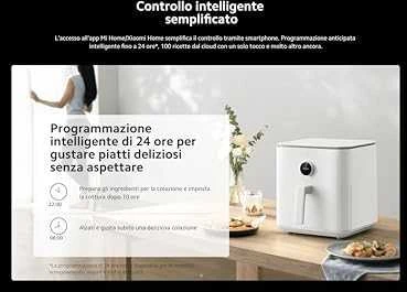 Xiaomi Gruzdintuvė Smart Air Fryer 6.5 L, Balta