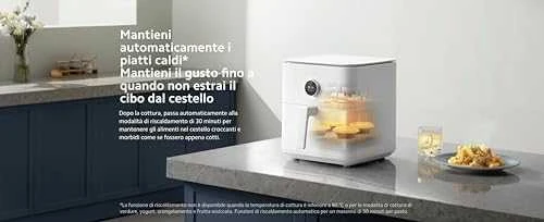 Xiaomi Gruzdintuvė Smart Air Fryer 6.5 L, Balta