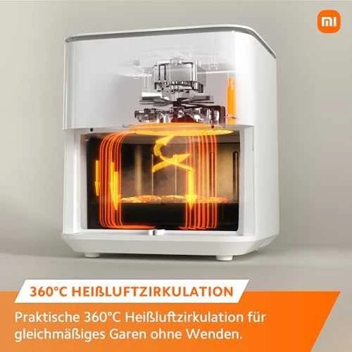 Xiaomi Gruzdintuvė Smart Air Fryer 6.5 L, Balta