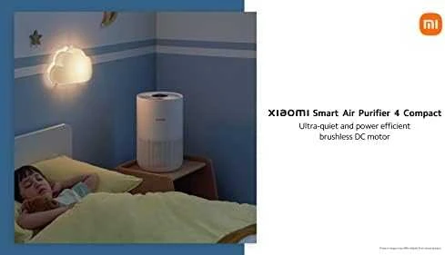 Oro valytuvas Xiaomi Smart Air Purifier 4 Compact, tinka kambariams iki 16-27 m²