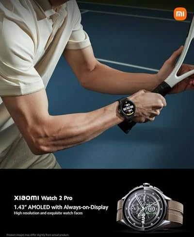 Išmanusis laikrodis Xiaomi Watch 2 Pro BT, Juodos spalvos nerūdijančio plieno korpusas su juodos spalvos silikoniniu dirželiu
