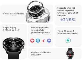 Išmanusis laikrodis Xiaomi Watch S3, Juodas