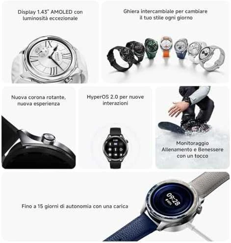Išmanusis laikrodis Xiaomi Watch S4, Juodos spalvos