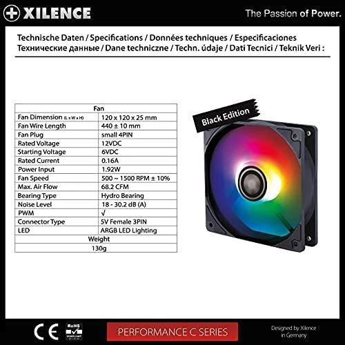 „Xilence Performance A+ XPF120.ARGB“ ventiliatorius (XF063)