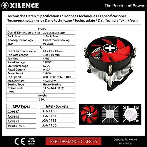 Aušintuvas Xilence S1155/S1156 XC032