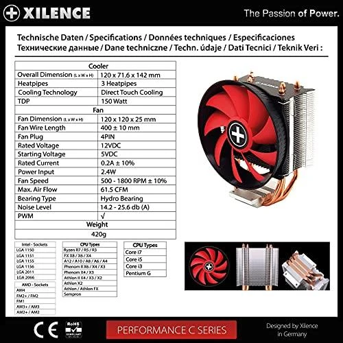 CPU aušintuvas Xilence Performance C M403PRO (XC029)