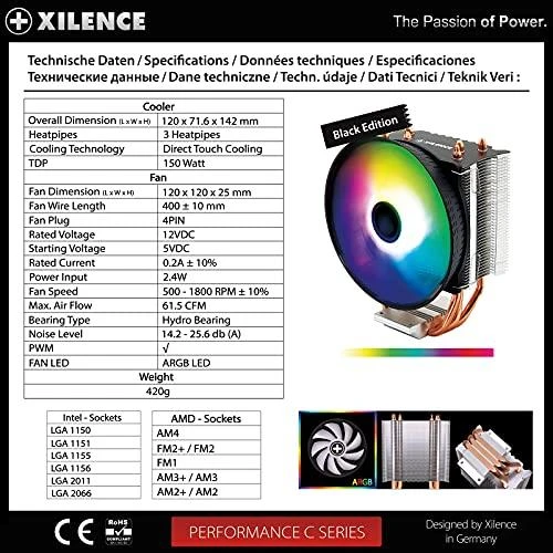 Xilence CPU aušintuvas, daugializdis, M403PRO.ARGB XC1