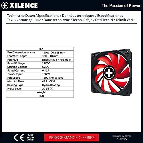 LISTAN XILENCE Performance C korpuso ventiliatorius 120 mm