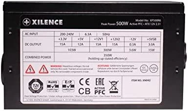 500 W Xilence našumo XP500R6 ErP paruoštas