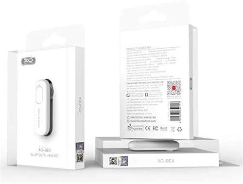 Belaidė laisvų rankų įrangos ausinė XO BE4 Bluetooth, baltos spalvos