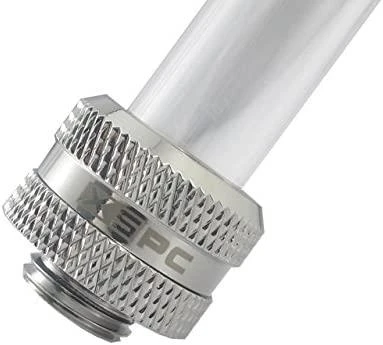 XSPC jungtis G1/4" jungtimi prie 14 mm kieto vamzdžio, chromuota - 8 vnt.