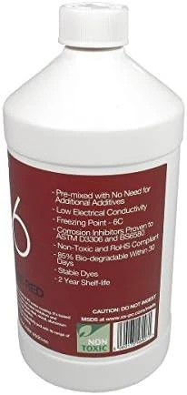 XSPC EC6 Coolant, 1 Liter – opaque-raudona