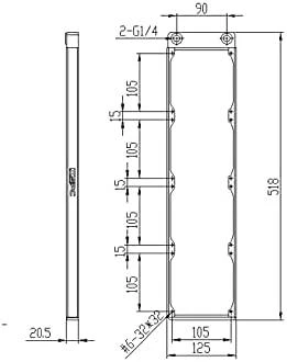 XSPC TX480 Ultrathin Radiatorius - 480mm, baltas