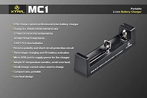Oem Įkroviklis baterijos 18650 14500 26650 XTAR MC1