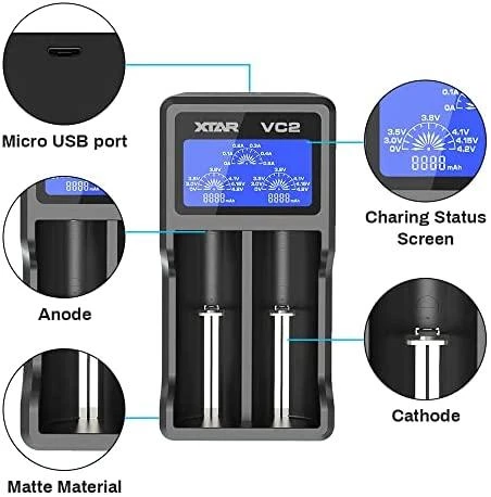 Oem Įkroviklis baterijos 18650 14500 26650 XTAR MC1