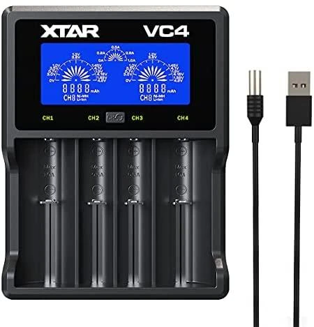 Baterijų įkroviklis XTAR VC4 18650 AA AAA elementam ni-MH li-ion 4 vietų 