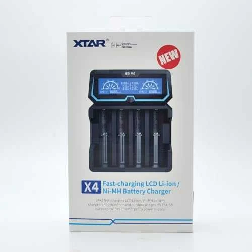 Baterijų įkroviklis XTAR X4 18650 AA AAA elementam ni-MH li-ion 4 vietų 