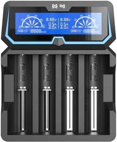 Baterijų įkroviklis XTAR X4 18650 AA AAA elementam ni-MH li-ion 4 vietų 