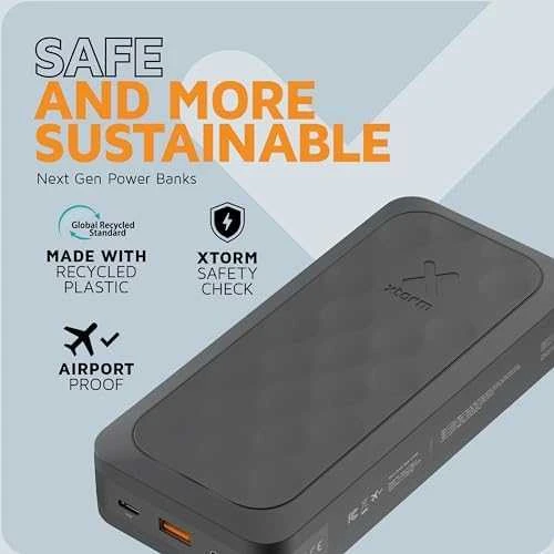 „Xtorm“ – išorinė baterija USB-C PD 67W 27.000mAh 2xUSB-C, juoda