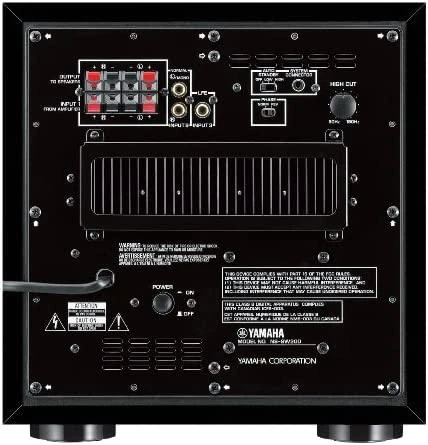 Namų kino sistema Yamaha NS-SW200 žemų dažnių kolonėlė, Piano juodas juodos spalvos