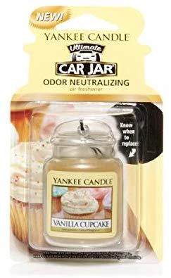 Yankee Candle Vanilla Cupcake automobilio žvakė Stiklainyje, 24 g