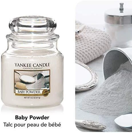 Yankee Candle Baby Powder kvapioji žvakė unisex, 411 g