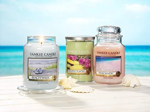 Yankee Candle Large Jar didelė kvapioji žvakė Rožinė Sands 623g