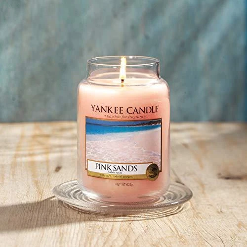 Yankee Candle Large Jar didelė kvapioji žvakė Rožinė Sands 623g