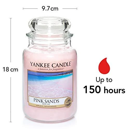 Yankee Candle Large Jar didelė kvapioji žvakė Rožinė Sands 623g