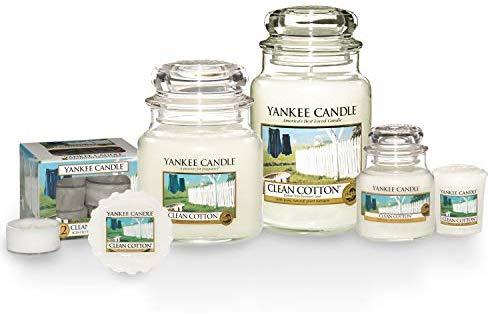 Yankee Candle Clean Cotton Scented Candle unisex, 104 g