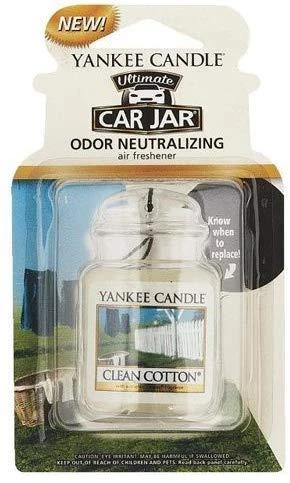 Yankee Candle Car Jar „Clean Cotton“ gaiviklis