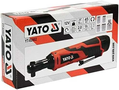 Akumuliatorinė terkšlė Yato YT-82902 45 Nm; 1/2''; 12 V; 1x2,0 Ah akum.