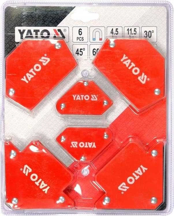 YATO magnetinių suvirinimo kampų rinkinys, 6 vnt.