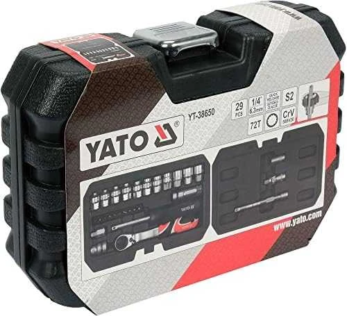 Toya Sa Poland YATO Rinkinys praleidžiamieji veržliarakčiai 29 vnt. 1/4" SPLINE