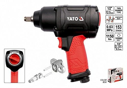 YATO Smūginis veržliasukis pneumatinis 1150NM 1/2" 09540