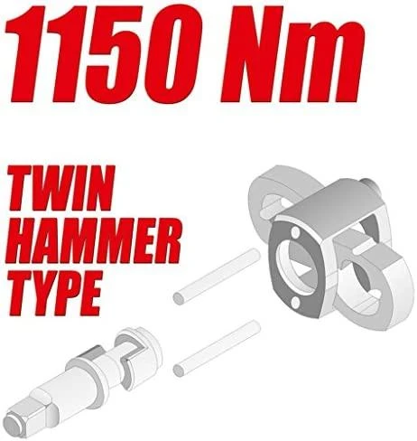 YATO Smūginis veržliasukis pneumatinis 1150NM 1/2" 09540