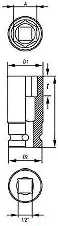 YATO SMŪGINĖ GALVUTĖ 6K 1/2″ ILGA 32 mm