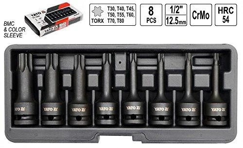 YATO TORX SPŪGINIAI veržliarakčiai 8 vnt. 1065