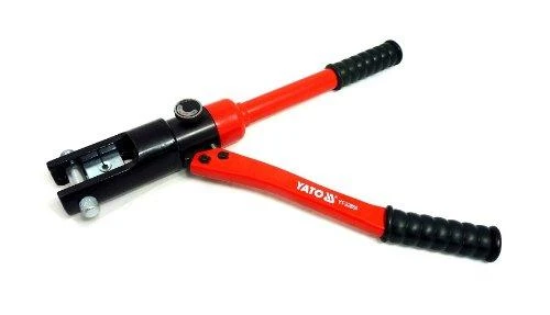 Hidraulinės antgalių užspaudimo ir suveržimo žnyplės Yato YT-22861. 16–240 mm2