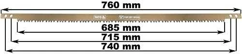 YATO BRZESZCZOT DO PIŁY RECZNEJ 760mm DO SUCHEGO DREWNA 3224
