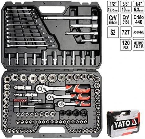 Raktų rinkinys Yato YT-38801, 120 vnt