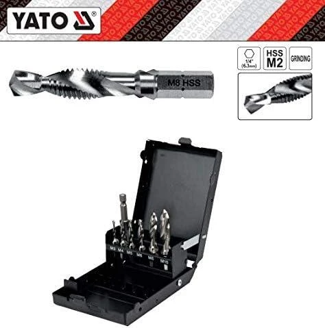 Grąžtas Toya Sa Poland YATO GRĘŽIMO-TAIP RINKINYS M3-M10 rinkinys 7 vnt HEX