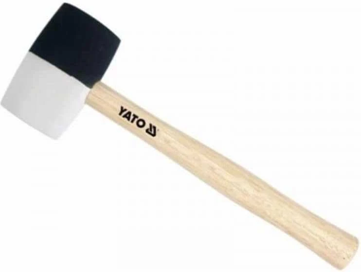 YATO GUMINIS PLAKTUKAS FI63mm, MEDINĖ RANKENA 4604