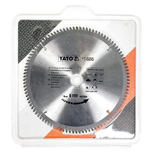 YATO diskinis pjūklas, skirtas ALUMINIUI 250x30mm 100 dantu 6095