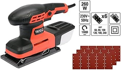 YATO svyruojantis šlifuoklis 260W 90x187mm 82230