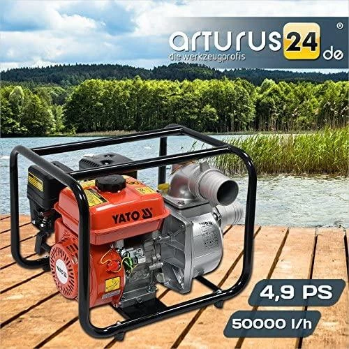 YATO benzininis vandens siurblys 3" 5,9HP 60m3/h 85402