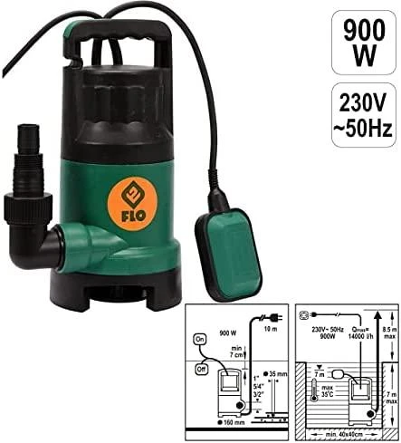 FLO DIRTY VANDENS SIURBLYS 900W 79774