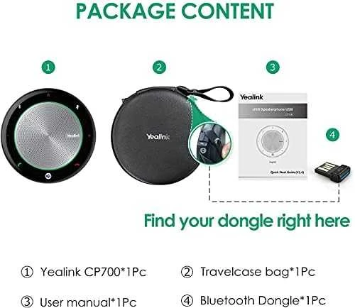 Yealink CP700 laisvų rankų įrangos rinkinys + Bluetooth USB raktas