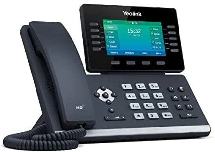 Yealink | Puikus verslo telefonas, užtikrinantis optimalų darbo našumą | SIP-T54W | Integruotas ekranas | Juodas | Garsiakalbis