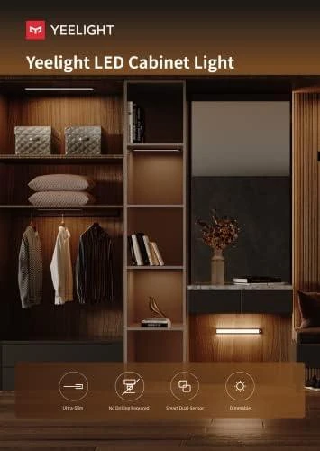 Yeelight judesio jutiklio spintos šviesa YLCG004 100 lm 2,3 W 2700 K Lempa 5 V